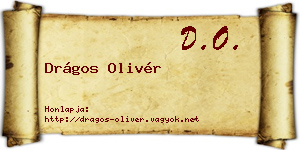 Drágos Olivér névjegykártya